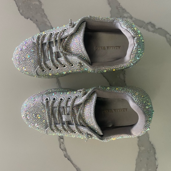 COPY - 🪩 NEW Azalea Wang sparkle glitter sneakers sz 9 or 39. 🪩 watch the video… - Picture 6 of 13